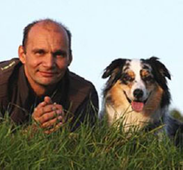Martin Knauder mit Hundedame Josie